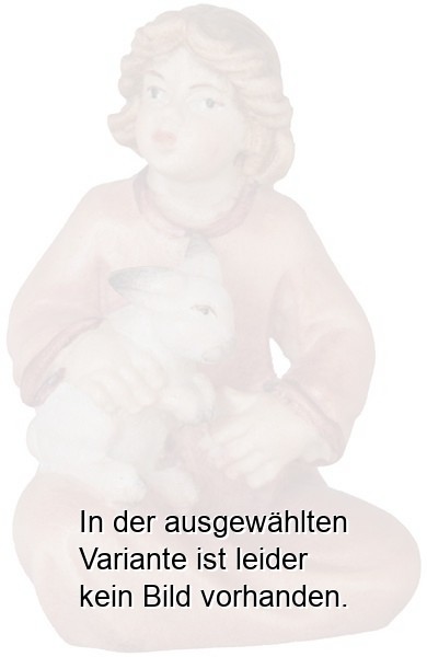 Mädchen sitzend mit Hase